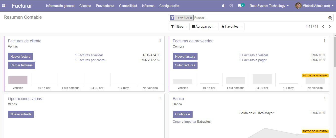 Odoo • Imagen y texto